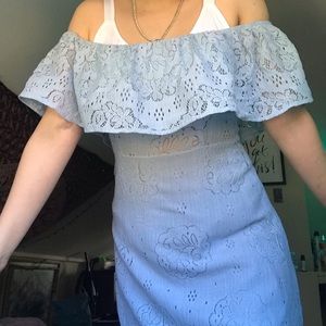 Vintage baby blue midi dress🦋